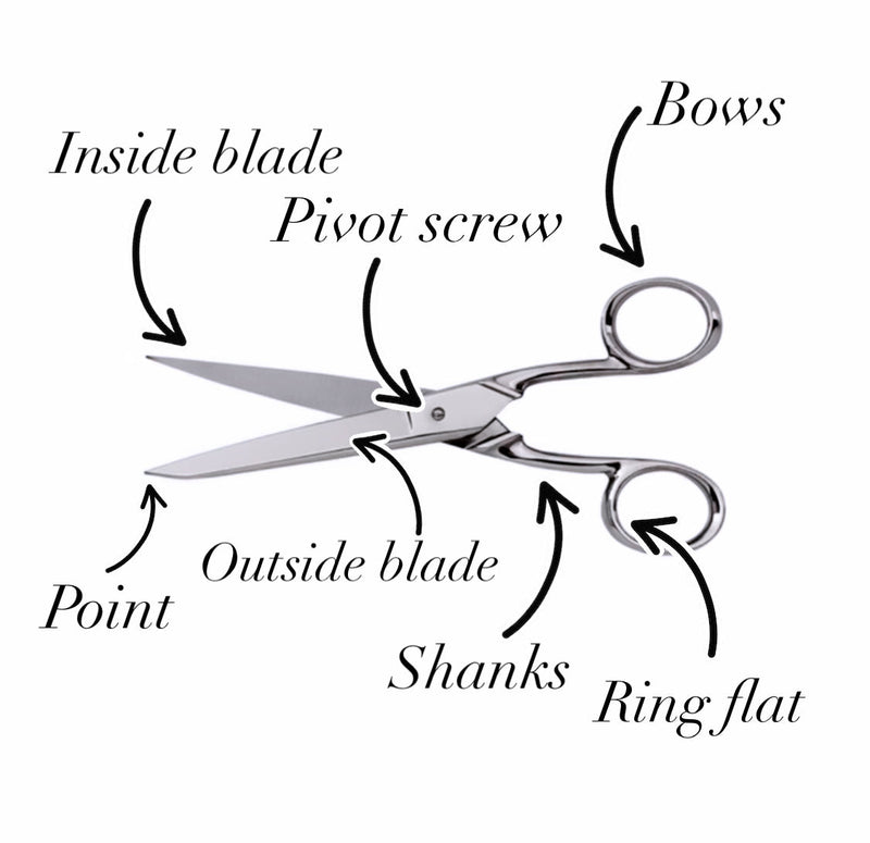 Scissors Exploded View The Ciselier Guide to Scissor Anatomy - Ciselier Company