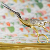 alpen grande stork embroidery scissors